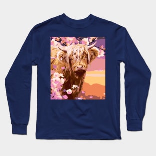 Cute Highland Cow Long Sleeve T-Shirt